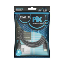 Cabo HDMI 2.1 8K Pix HDR Dinâmico 1,5 Metros - INSTRUFIBER