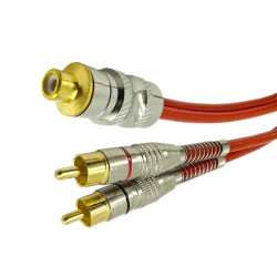 Cabo Y RCA Femea para 2 Machos 30cm - INSTRUFIBER