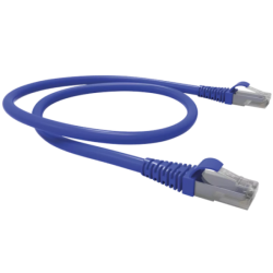 Patch Cord Cat.6 26AWG UTP AZUL (0.5 METROS) LSZH - INSTRUFIBER