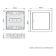 QUADRO EMBUTIR COM BARRAMENTOS 16/24DISJUNTORES FAME BRANCO - INSTRUFIBER