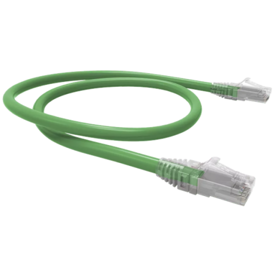 PATCH CORD U/UTP GIGALAN GREEN CAT.6 - LSZH - T568A/B - 0.5M - VD - INSTRUFIBER