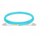 Cordão Óptico Duplex MM Acqua OM3 10G 50/125µ LC-UPC/LC-UPC 80m - INSTRUFIBER