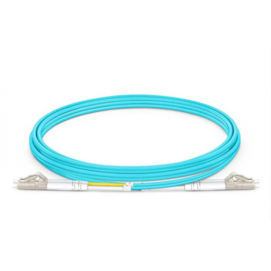 CORDÃO ÓPTICO DUPLEX MULTIMODO OM4 LC/PC - LC/PC 15 metros - INSTRUFIBER