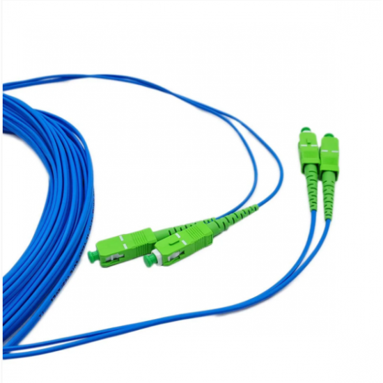 Cordão Óptico Duplex SM 9/125µ SC-APC/SC-APC 10m CDS.00025.1000 - INSTRUFIBER