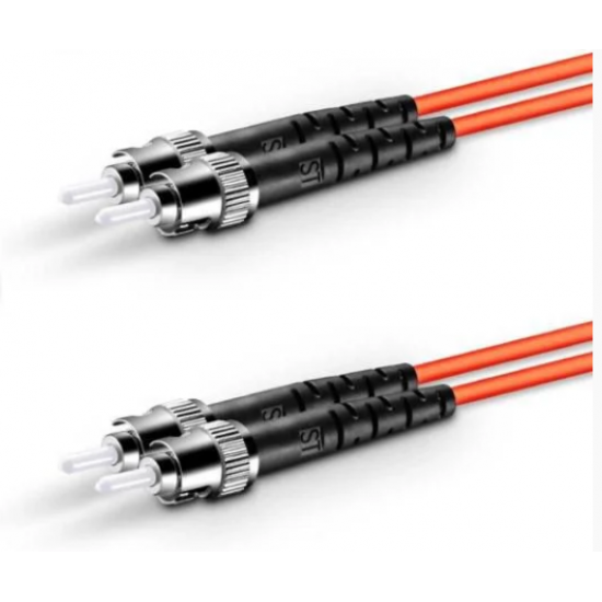 CORDÃO ÓPTICO DUPLEX MULTIMODO OM1 ST/PC - ST/PC 2 m - INSTRUFIBER