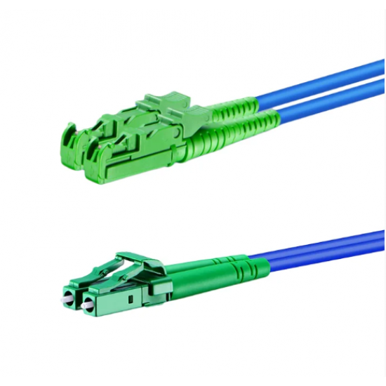 Cordão Óptico Duplex SM 9/125µ E2000-APC/LC-APC 10m - INSTRUFIBER