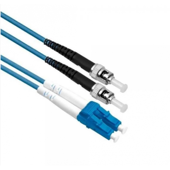 Cordão Óptico Duplex SM 9/125µ LC-UPC/ST-UPC 5m - INSTRUFIBER