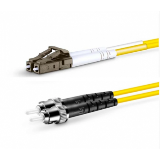 Cordão Óptico Duplex Multimodo 50/125µ OM2 LC-UPC/ST-UPC 1m - INSTRUFIBER
