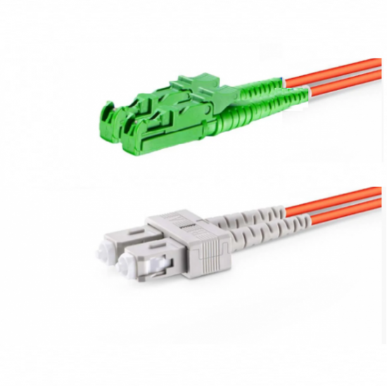 Cordão Óptico Duplex MM 62,5/125µ E2000-UPC/SC-UPC 2,5m - INSTRUFIBER