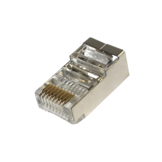 CONECTOR MACHO RJ45 CAT 6 BLINDADO - INSTRUFIBER