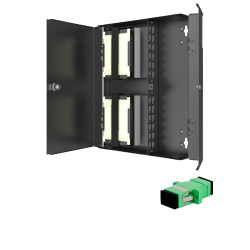DIO DE PAREDE MONOMODO SC APC 24FO PRETO - INSTRUFIBER