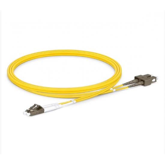 Cordão Óptico Duplex MM 50/125µ LC-UPC/SC-UPC 5m - INSTRUFIBER