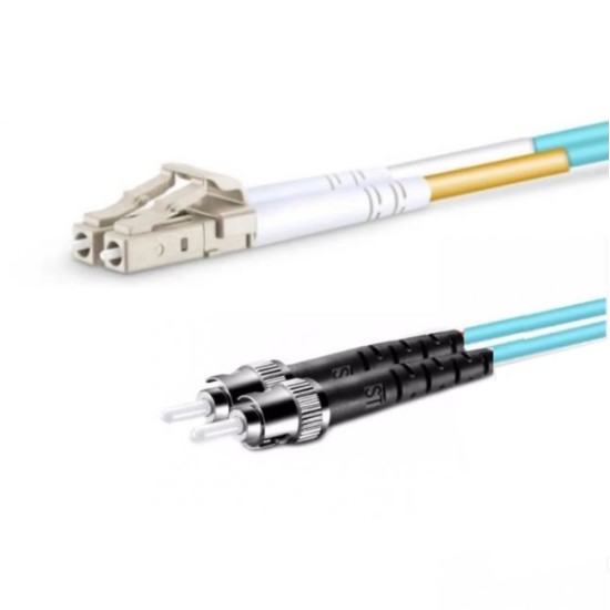 CORDÃO ÓPTICO DUPLEX MULTIMODO (50/125) OM4 2mm LC/PC - ST/PC 3 metros - INSTRUFIBER