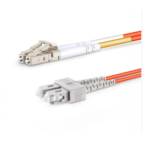 Cordão Óptico Duplex MM 62,5/125µ LC-UPC/SC-UPC 10m - INSTRUFIBER