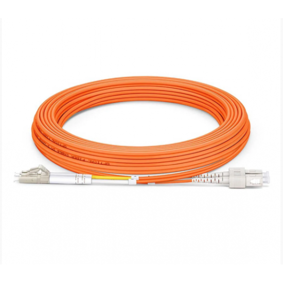 Cordão Óptico Duplex MM 62,5/125µ LC-UPC/SC-UPC 10m - INSTRUFIBER