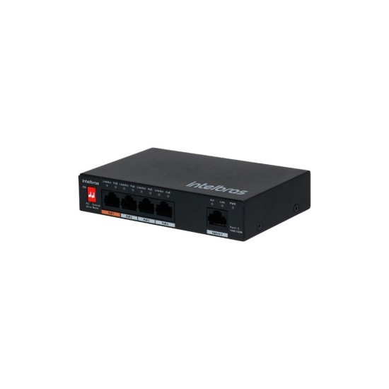 Switch SF 500 Hi-PoE 5 Portas Fast Ethernet Intelbras - INSTRUFIBER