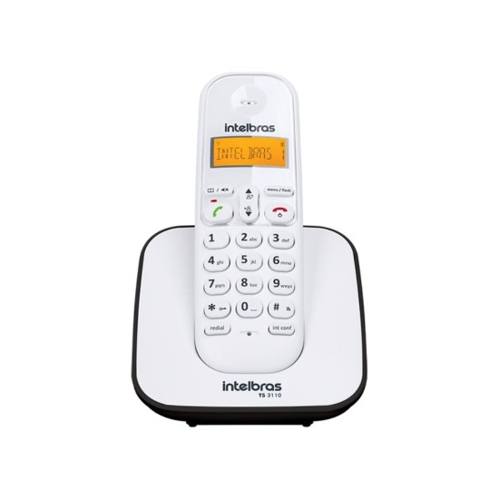 Telefone sem Fio Digital TS 3110 Vermelho Intelbras - INSTRUFIBER