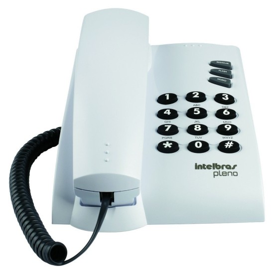 Telefone com fio PLENO com chave Intelbras - INSTRUFIBER