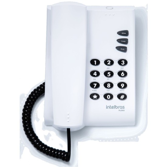 Telefone com Fio Pleno Sem Chave Intelbras - INSTRUFIBER