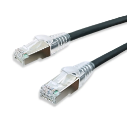 Cabo de Rede Gamer Cat6 Preto Conector Blindado e 1000Mbps para Jogos - INSTRUFIBER
