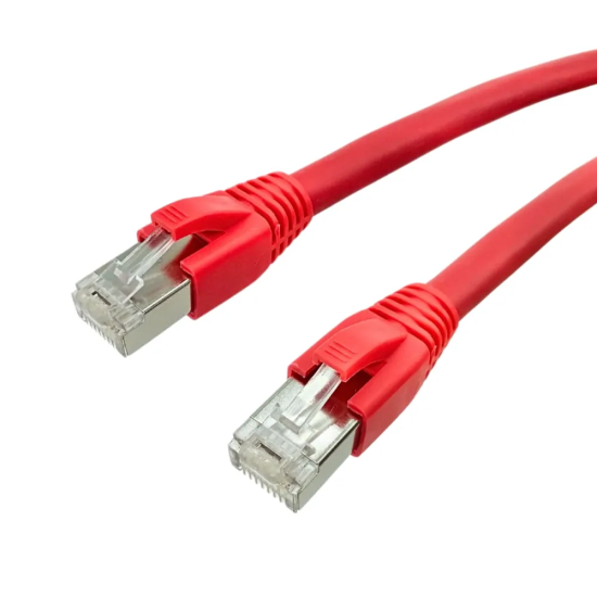 Patch Cord CAT6 Furukawa Blindado FTP Vermelho Montado 3m - INSTRUFIBER