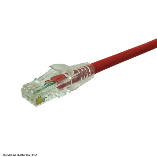 Patch Cord CAT6 Furukawa Vermelho Gigalan UTP 25m - INSTRUFIBER