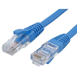 Patch Cord Seccon Cat6 0.5Mt Azul Homologado Anatel - INSTRUFIBER