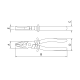 Alicate universal 7" polegadas 1000v - 44000/107 aço cromo vanádio tramontina pro - INSTRUFIBER