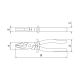 Alicate universal 8" polegadas 1000v - 44000/108 aço cromo vanádio tramontina pro - INSTRUFIBER