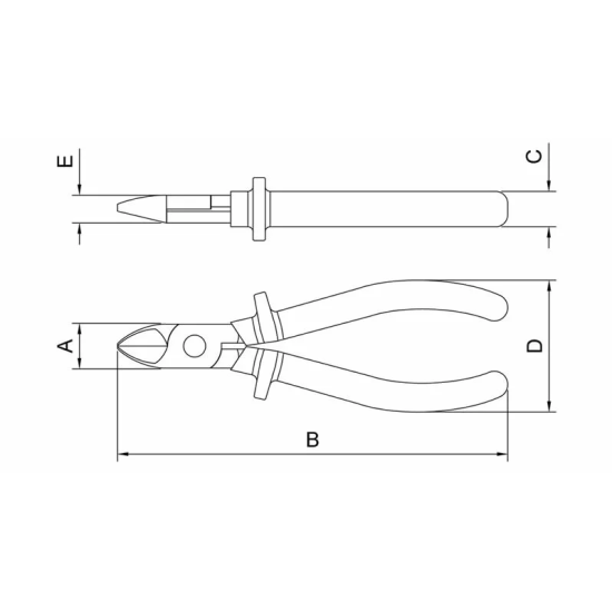 Alicate corte diagonal 6" polegadas 1000v - 44002/106 aço cromo vanádio tramontina pro - INSTRUFIBER
