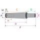 Haste para mandril cm3 com encaixe b18 cone com rosca m12 - cm3-b18-m12 mawbra - INSTRUFIBER
