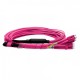 Cabo MPO Fêmea para 4LC/UPC 10m, 8 Fibras Duplex OM4 G651.1 50/125 Multimodo, Tipo B LSZH Magenta Breakout - INSTRUFIBER