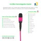 Cabo MPO para MPO Fêmea 40m, 12 Fibras OM4 G651.1 50/1 25 Multimodo, Tipo B LSZH Magenta - INSTRUFIBER