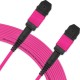Cabo MPO para MPO Fêmea 40m, 12 Fibras OM4 G651.1 50/1 25 Multimodo, Tipo B LSZH Magenta - INSTRUFIBER