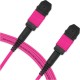 Cabo MPO/APC para MPO/APC Fêmea 5m, 12 Fibras, OM4 G651.1 50/125 Multimodo, Tipo B LSZH Magenta - INSTRUFIBER