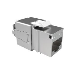 CONECTOR FEMEA BLINDADO GIGALAN CAT.6A T568A/B - INSTRUFIBER