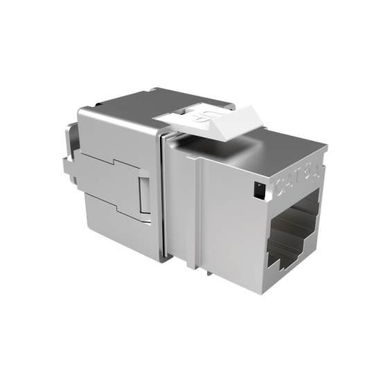 CONECTOR FEMEA BLINDADO GIGALAN CAT.6A T568A/B - INSTRUFIBER