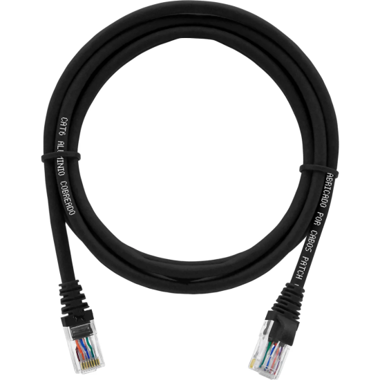 Cabo De Rede 4 Metros Patch Cord Cat6 Utp Cca - INSTRUFIBER