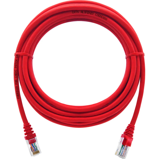 Cabo De Rede 5 Metros Patch Cord Cat6 Utp Cca - INSTRUFIBER