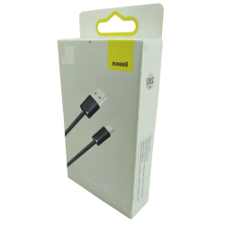Cabo Tipo C para USB 100W Baseus 2 Metros Cinza CALD000716 - INSTRUFIBER